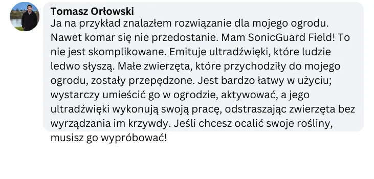 Facebook Testimonial by Tomasz Ortowski